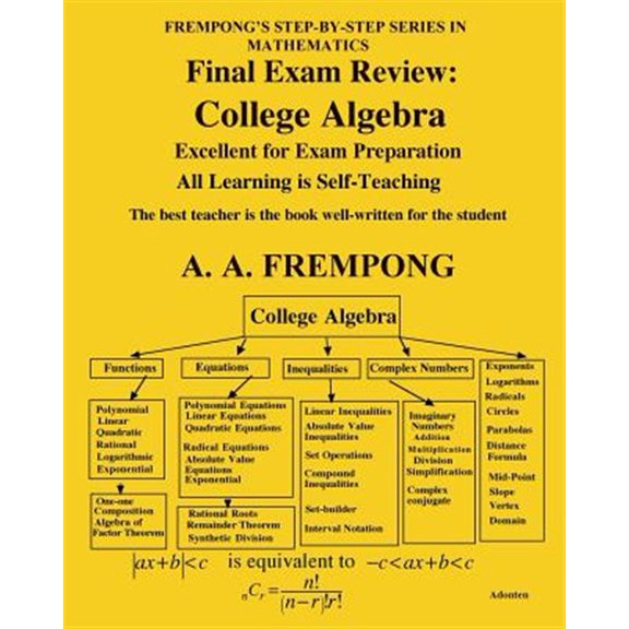 Pre-Owned Final Exam Review: College Algebra