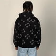 thumbnail image 3 of Sudadera con capucha Vintage con estampado de estrellas, chaqueta de manga larga de gran tamaño, sudadera con cremallera y bolsillo, ropa de calle de moda Harajuku, Y2K, 3 of 5