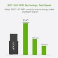 thumbnail image 3 of WiFi Adapter AC 600 Mbps USB Wireless Network Extended Range Receiver Dongle Internal Antenna Realtek Dual Band 2.4/5 Ghz Mini for Windows Mac Linux - 600Mbps AC600, 3 of 5