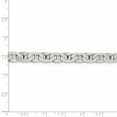 thumbnail image 4 of Auriga Fine Jewelry 925 Sterling Silver 6.5 mm Flat Anchor Chain Necklace for Men 24", 4 of 6