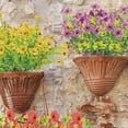 thumbnail image 2 of ZOELNIC 6PCS Artificial Flower Simulated Easy Care Plastic Assorted Violet Fake Flower Decor for Home,Yellow, 2 of 8