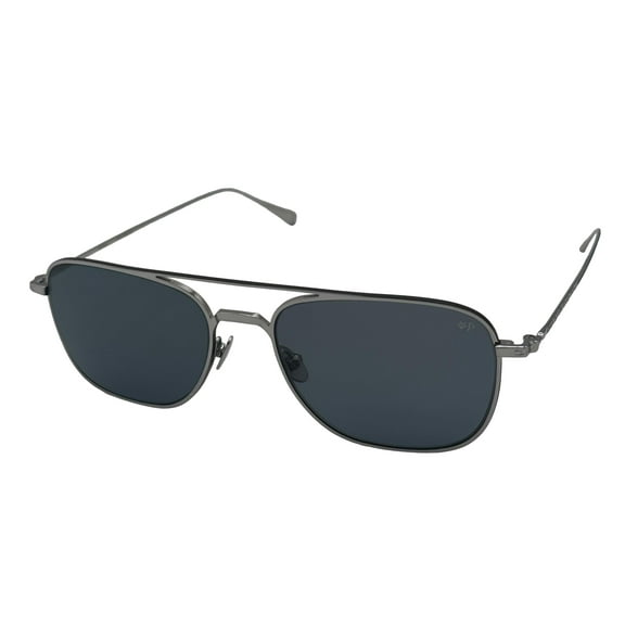John Varvatos V530SIL56 Mirrored Rectangle Sunglasses Blue/Silver