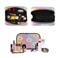 thumbnail image 5 of 3-Piece Travel Toiletry Bag Set, Hanging Wash Bag with Makeup Bag & Brush Case,Waterproof Cosmetic Organizer for Travel, Gym & Home Cute Adorable Smiling Daisies, 5 of 10