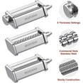 thumbnail image 3 of Hozodo Pasta Attachment for KitchenAid Stand Mixers Pasta Roller & Cutter Attachments Set, 3 Piece, 3 of 6
