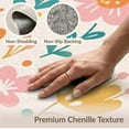 thumbnail image 6 of ODIKA 4'x6' Pastel Floral Harmony with Whimsical Washable Area Rug Elegant Blend of Soft Hues and Nature-Inspired for Bedroom, Reading Nook, Pet Friendly & Non-Shedding, 6 of 7