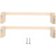 thumbnail image 2 of Perchas de madera para pollos, 2 uds., soporte grande de madera para pájaros, barra de entrenamiento para gallinas, 2 of 5
