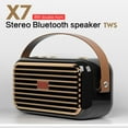 thumbnail image 1 of Cameland Haut-Parleur Bluetooth Extérieur Portable Bluetooth Stéréo Radio Sans Fil Rétro à Main Prise en Charge, 1 of 7