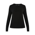 thumbnail image 2 of Time and Tru Women's Slub Cotton Jersey Crewneck Tee with Long Sleeves, Size XS-XXXL, 2 of 5