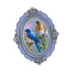 thumbnail image 5 of Expositor de tarjetas ovalado para colgar fotos vintage o de sobremesa para festivales Azul, 5 of 9