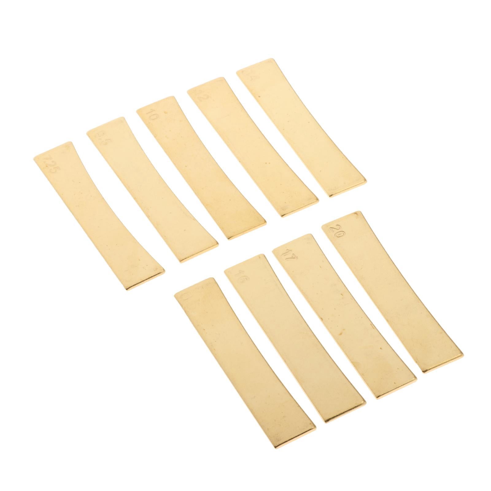 LeeQinersw 9 Radius Brass Fingerboard Fret Press Inserts for Electric Guitar Bass 7.25,9.5,10,12,14,15,16,17,20