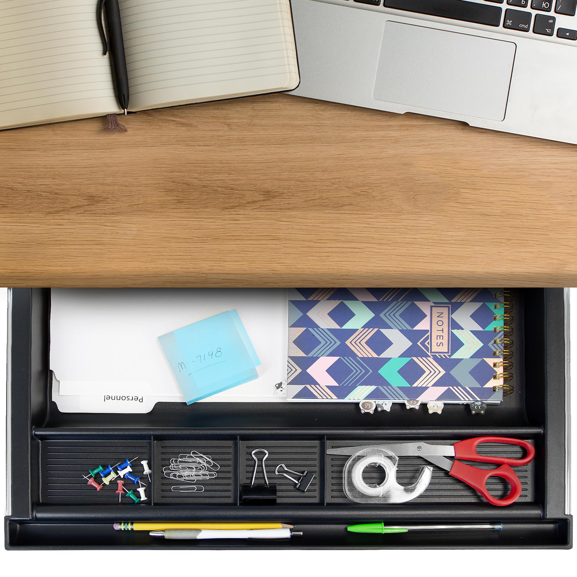 Mount-It! Large Under Desk Pencil Drawer | 28" Maximum Extension