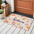 thumbnail image 5 of Welcome Yellow Seashell Washable Small Entryway Area Rugs 2'x3', Ocean Starfish Summer Low Pile Throw Rug Non-Slip Sturdy Edge Binding Carpet for Front Door Floor Room Entry, 5 of 9