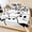 White, Black, Frost, Ink, variant on Cal.King Size Fitted Sheet Set - Beige Halloween 3 Piece Bedding Sets 16" Deep Pocket Fitted Sheet with 2 Pillowcases, White Ghost Spooky Brushed Microfiber Hotel Luxury Bed Sheets