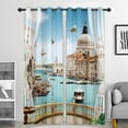 thumbnail image 2 of Cortinas de fibra de poliéster para ventanas, tratamiento para decoración de dormitorios. Estilo 2 210x230cm, 2 of 9