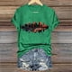 thumbnail image 5 of Camisetas de Manga Corta para las Mujeres de Moda Imprimir Cuello Redondo Camiseta, Mezcla de Poliéster Ligero para Primavera Verano Otoño, 5 of 8