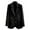 Black, variant on Lovskoo 2024 Women's 2023 Fall Casual Blazers Long Sleeve Lapel Open Front Button Work Blazer Jackets With Pockets Black