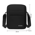 thumbnail image 4 of Hfnxid Mens Small Crossbody Bag Casual Messenger Shoulder Sling Bag Oxford Packs for Work Business, 4 of 10