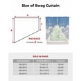 thumbnail image 6 of Clouds Swag Valances for Windows, Blue White Sky Natural Landscape Rod Pocket Sheer Valances for Small Windows, Swag Toppers Light Filtering for Kitchen Living Room 2 Panels 28''x36'', 6 of 6