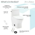 thumbnail image 4 of Swiss Madison Sublime II One-Piece Round Ceramic Toilet Side Flush 1.28 GPF, 4 of 13