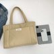 thumbnail image 4 of Bolso de hombro para mujer Bolso de mano acolchado Bolso con asa superior Bolso de compras (Caqui), 4 of 9