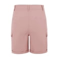 thumbnail image 6 of DDAPJ pyju 2026 Cargo Shorts Women Bermuda Shorts High Waisted Long Shorts Summer Casual Knee Length Short Pants Ladies Hiking Shorts with Pockets Pink XL, 6 of 6