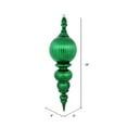 thumbnail image 2 of Vickerman 28" Green Shiny Finial Ornament, 2 of 3