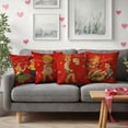 thumbnail image 4 of HUGNEO 20x20 Inch Vintage Valentine Pillow Cover, Retro Kids Love Story Decorative Cushion Case for Home Sofa Bedroom, No Insert, 4 of 8