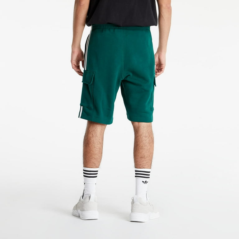 adidas Originals 3 Stripes Cargo Shorts Collegiate Green Size Large