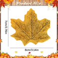 thumbnail image 3 of 3D Artificial Autumn Maple Leaves, Textured Fabric Fall Leaves for Thanksgiving Table Decor, Fall Wedding Centerpieces, Wreaths, Vases, Jars and Seasonal Home Decorations, 3 of 4