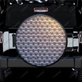 thumbnail image 1 of Steel Plate Metal Stanless Pattern Polyester Universal Spare Wheel Tire Cover Custom Tire-Covers for Trailer RV SUV Truck Camper, 1 of 5