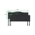 thumbnail image 6 of Cassandra Headboards for Full Size Bed, Upholstered Button Tufted Bed Headboard, 12 Adjustable Positions Full Headboard Only, Wall Mounted Headboard, Bed Backboard Linen Fabric Head Board Black, 6 of 12