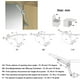 thumbnail image 4 of 2 paquetes de amortiguadores de bisagra de soporte para elevador de puerta de muebles de gabinete - Soporta hasta 20 kg - Ángulo de apertura 75 °/90 °/110 ° - Viene con llave hexagonal, 4 of 5