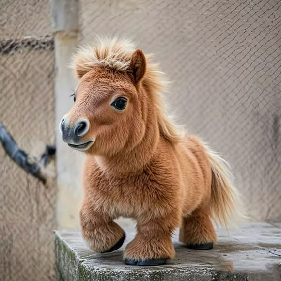 Nicoo - My Realistic Robot Pony, My Little Pony Doll, Walks, Barks, and Wags Its Tail—Just Like The Real Thing, Life-Like Robots Pony, The, Cute Pet Doll Home Decor