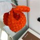 thumbnail image 5 of Bolso de hombro para mujer Bolso de mensajero en la nube Bolso sólidos casuales plisados ​​(Naranja), 5 of 5