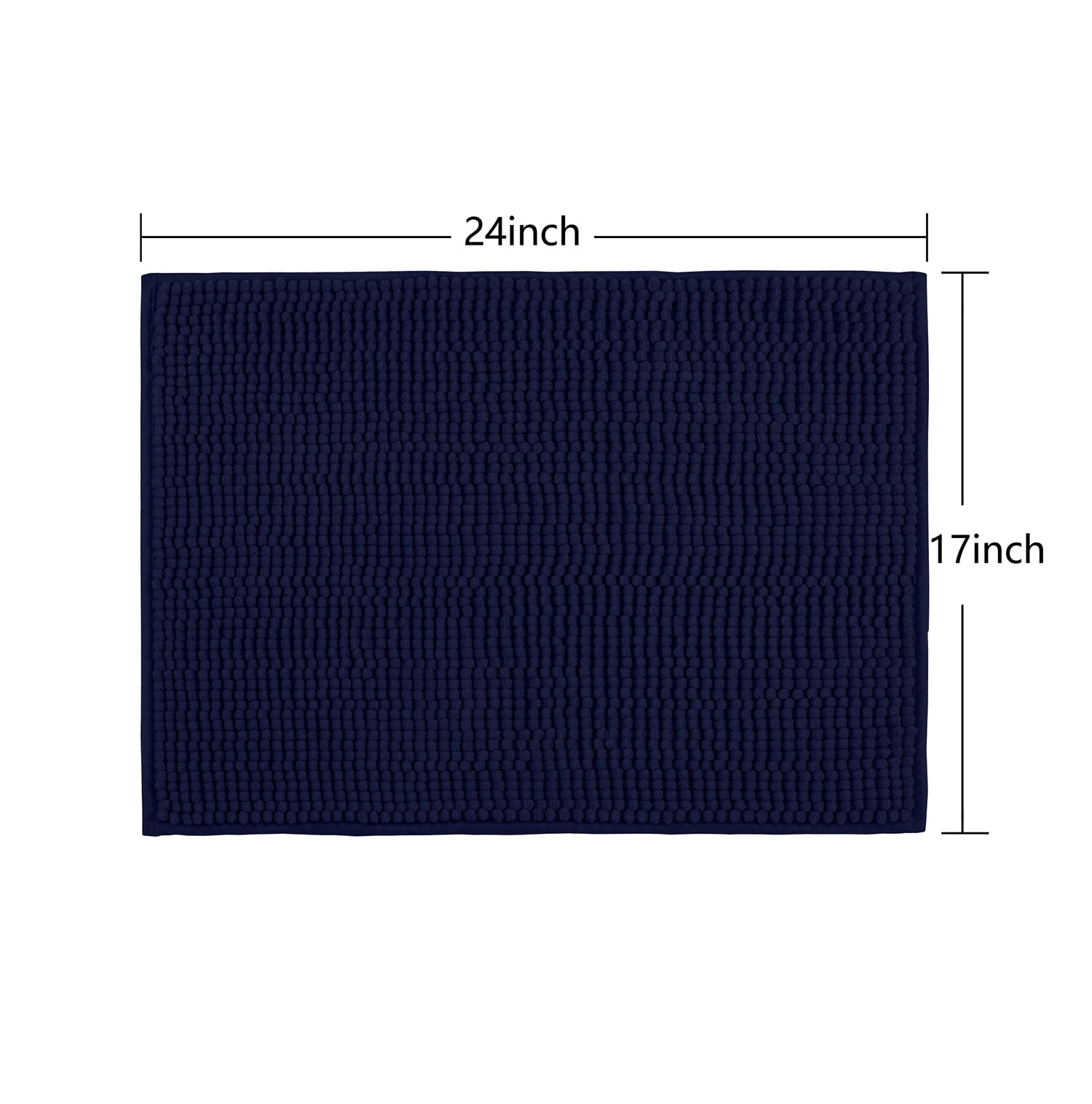 Mainstays 17-Piece Indigo Shibori Stripe Polyester/Ceramic Shower Curtain & Bathroom Accessory Set, Blue Print
