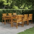 thumbnail image 3 of vidaXL Patio Dining Set Outdoor Garden Table and Chair Set Solid Wood Acacia, 3 of 14