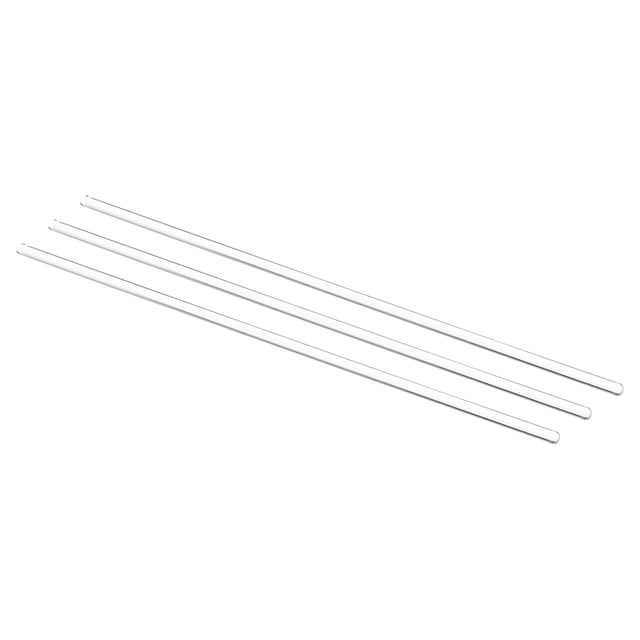 Unique Bargains 3.3 Borosilicate Glass Stick 9.84' Length 5mm Dia Stir Rod Round for Lab Kitchen Science 3Pcs