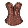 thumbnail image 4 of JFGHDG Vintage Corset Bustier Tops for Women Short Corset Body Corset Women's Bustiers & Corsets Cordet Top Western Corset Brown 3xl, 4 of 4