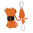 thumbnail image 2 of Colaxi Ratchet Pulley Rope Hanger Tent Wind Rope Reflective Tent Guide Rope Outdoor Guy Lines Tent Cords for Hiking Gardening Awning L and Orange, 2 of 9