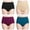 Black/Fuschia/Blue/Beige, variant on Wirarpa Women's Underwear High Waisted Full Coverage Cotton Briefs 4 Pack(S, Black)