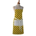 thumbnail image 3 of Cotton Apron - Polka Dots Print - Kitchen BBQ Restaurant Cooking Painters Artists - Full Apron, 3 of 11