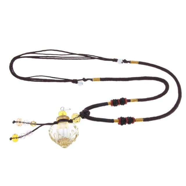 Medallón de cristal Zulema Collar de aceite esencial Difusor