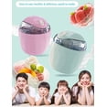 thumbnail image 2 of Small Home Mini Ice Cream Maker, Just 15 Minutes, DIY Makes Single Mini Ice Cream Machine, Frozen Yogurt, Easy One-Touch Dessert Maker for Families Kitchen (Pink), 2 of 8