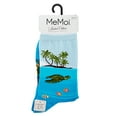 thumbnail image 4 of MeMoi Women's Coral Reef Limited Edition Cotton Blend Crew Sock - Womens - Female, 9-11, Ocean Depths, 4 of 4