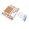 thumbnail image 2 of TOPINCN Quilling Paper,4pcs Paper DIY Set Quilling Tools Template Mould Board+Tweezer +Pins+Slotted Tool Kit,Quilling Board, 2 of 2
