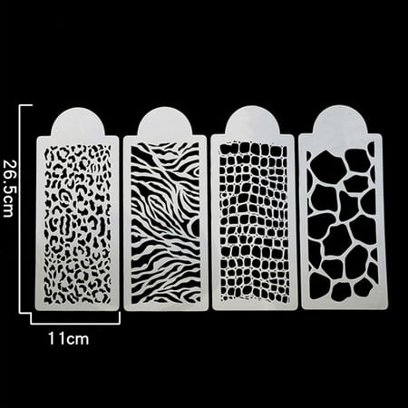 

SUNFEX 4 Sets Of Fancy Hollowed Out Templates For Cake Spray Mold