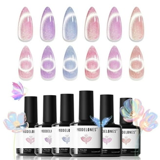 Gellen Gel Nail Polish Kit, Colors Elegant Pink Rose Red White