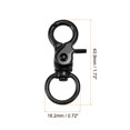 thumbnail image 2 of Cierres giratorios de seguridad Unique Bargains 44mm Colorido Langosta Garra negro 8uds, 2 of 7