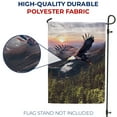 thumbnail image 4 of America Forever North American Bald Eagle Garden Flag 12.5 x 18 inches Flying Majestic Bird Countryside Sunset Rustic Double Sided Summer Seasonal Yard Outdoor Decorative Soaring Bird Garden Flag, 4 of 5