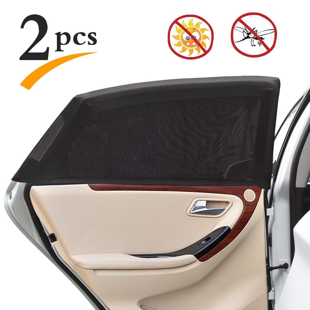 infant & child with these driving accessories MANDCGFor Car sun shades design auto side window sunshade，Super insulated sun shade for protect your baby Silver Nylon mesh, 5 - Pack Silver HX428